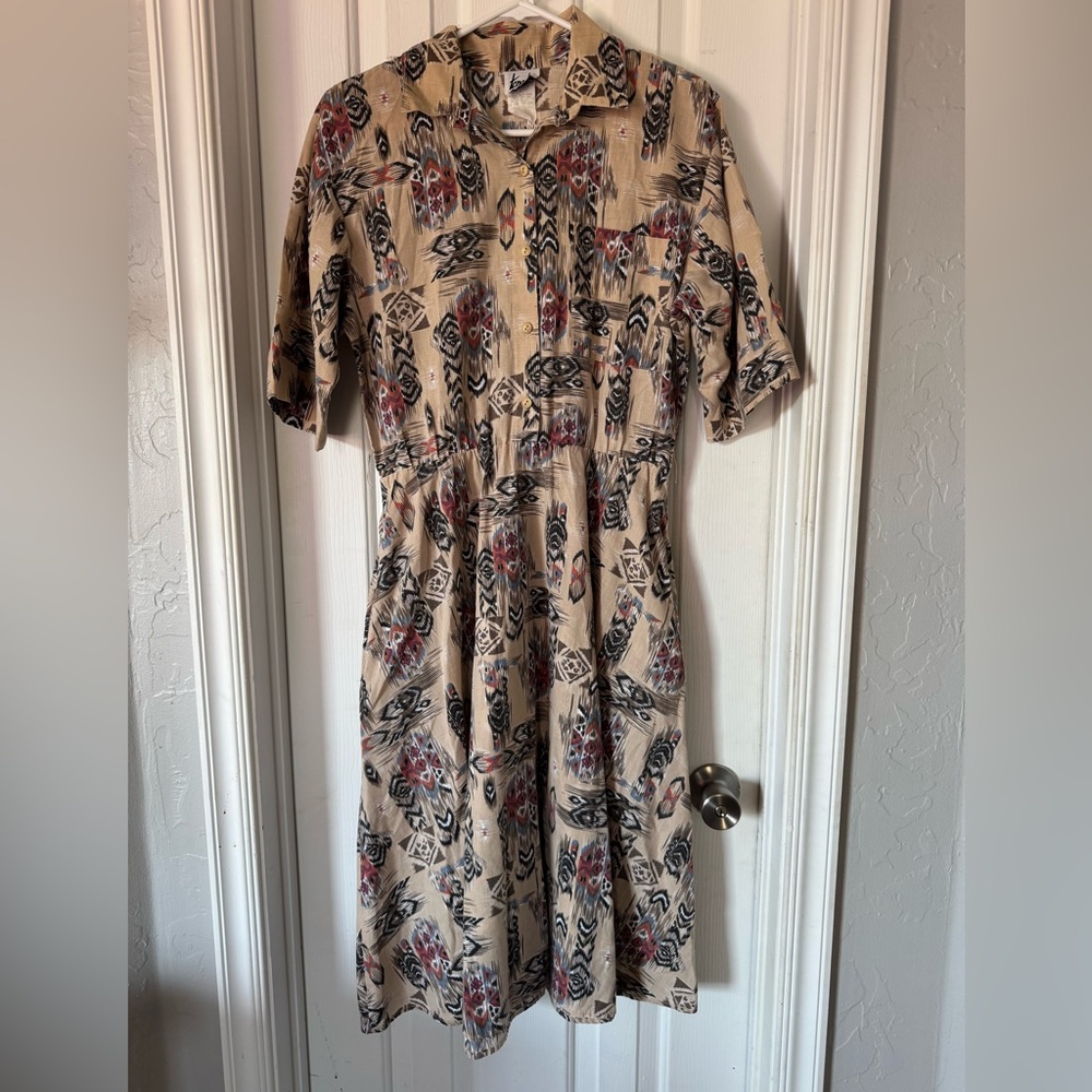 Vintage western style mid length dress